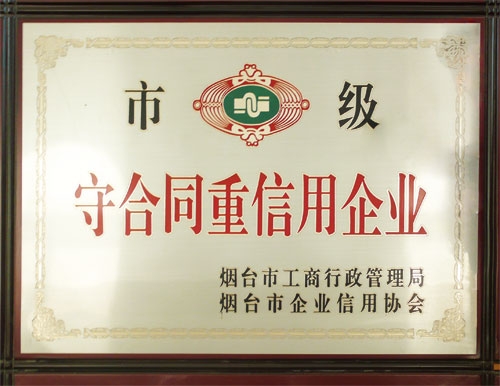 市級守合同重信用企業(yè)